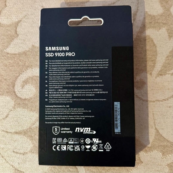 Samsung 9100 PRO Black NVMe M.2 SSD - 1TB - Picture 3 of 4